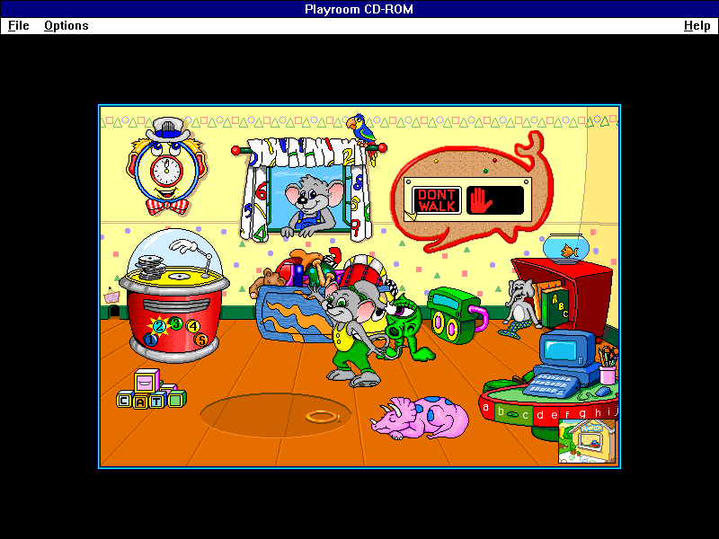 Illustration for article titled Broderbund's The Playroom CD-ROM